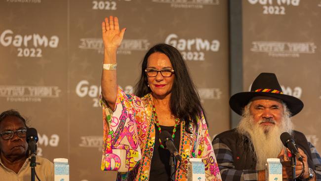 Linda Burney attends the Garma Festival at Gulkula. Picture: Tamati Smith/ Getty Images