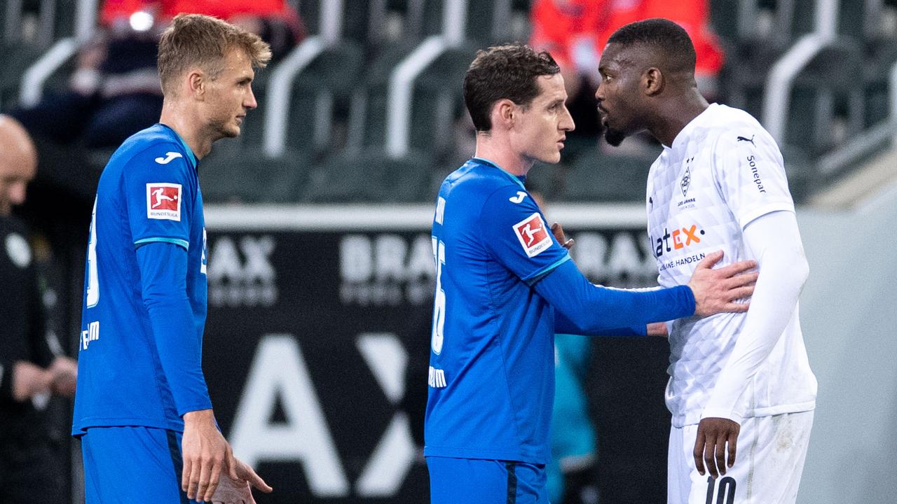 Marcus Thuram was sent off during the game.