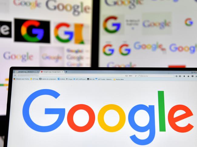 (FILES) In this file photo taken on November 20, 2017 shows logos of US multinational technology company Google displayed on computers' screens. Google on May 4, 2018 said that people looking to place US election ads on its platform will need to show identification, and make clear who is paying.Policy changes being rolled out come as online ad 'duopoly' Google and Facebook strive to avoid being used to spread misleading or divisive ads aimed at voters."Our work on elections goes far beyond improving policies for advertising," Google senior vice president Kent Walker said in a blog post. / AFP PHOTO / LOIC VENANCE