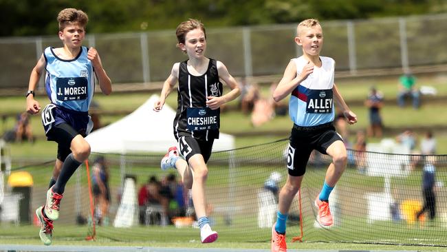 (L-R) Joel Moresi of Carlingford High School, left, and Trent Alley, right, at the NSW All Schools.