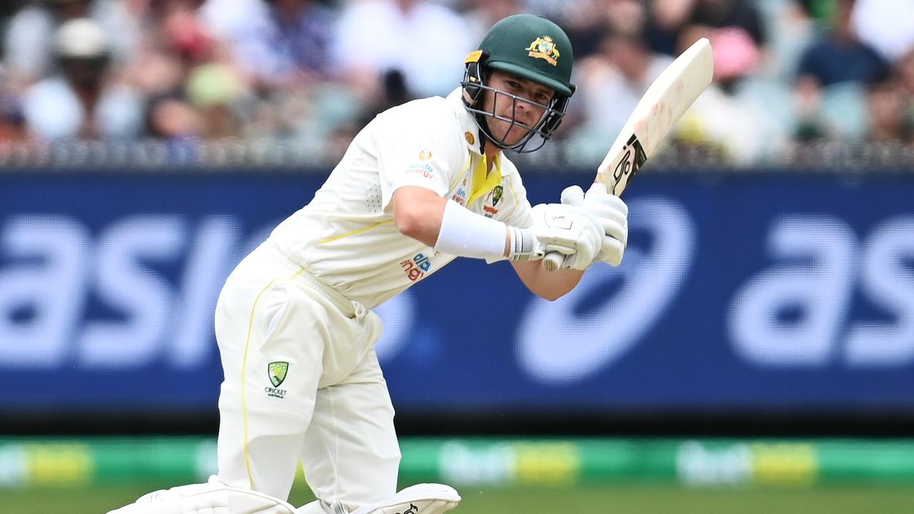 MELBOURNE, AUSTRALIA - DECEMBER 27: Marcus Harris of Australia bats during day two of the Third Test match in the Ashes series between Australia and England at Melbourne Cricket Ground on December 27, 2021 in Melbourne, Australia. (Photo by Quinn Rooney/Getty Images)