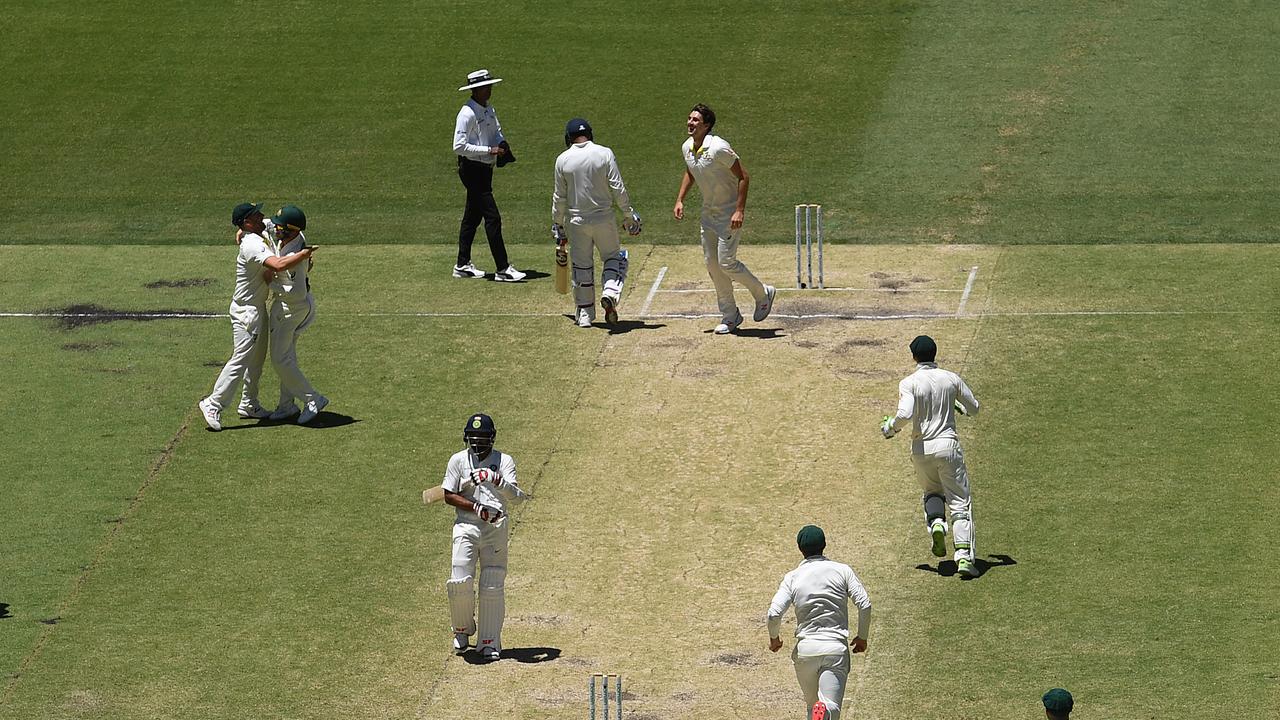 Australia defeated India in December 2018 on a fiery Perth pitch, with some labelling the conditions dangerous. Picture: AAP.