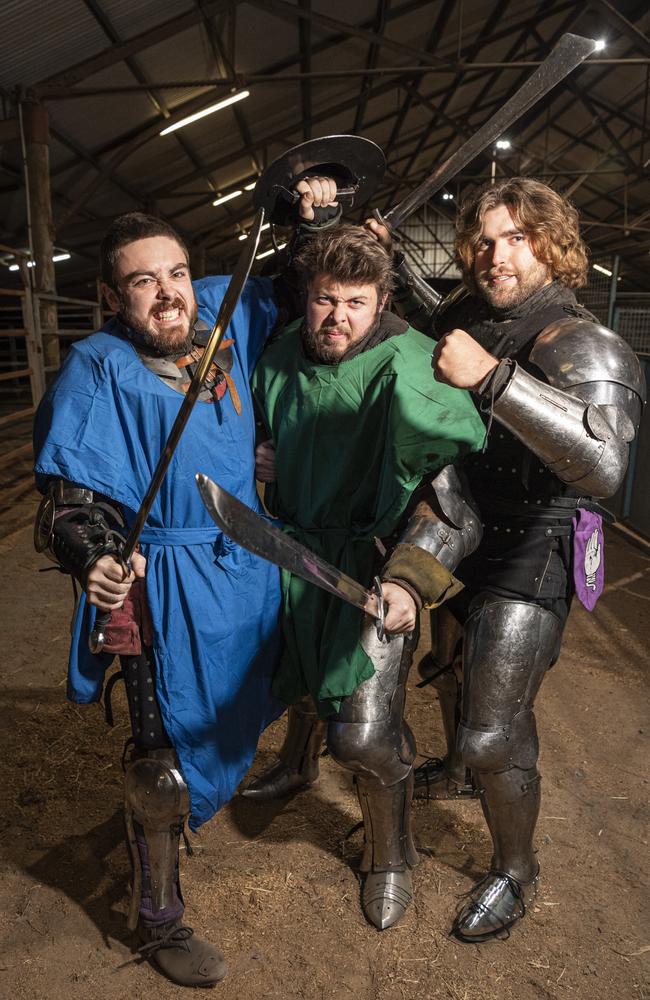 Tyr's Warriors (from left) Jacob Chapman, Matt Perrin and Steven Hartfiel. Picture: Kevin Farmer