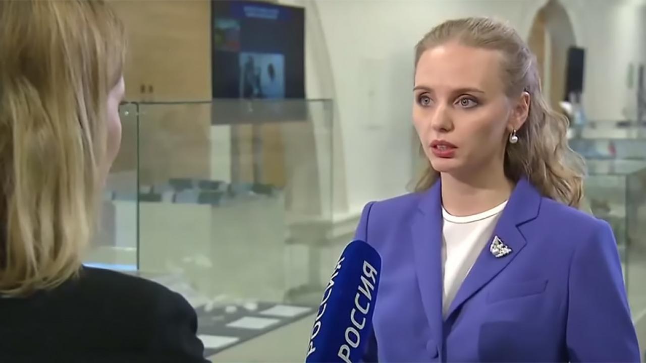 Maria Vorontsova - Vladimir Putin's daughter. Picture: Rossia 24 / YouTube