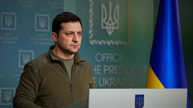 Ukraine’s President Volodymyr Zelenskyy. Picture: Presidency of Ukraine/Handout/Anadolu Agency via Getty Images