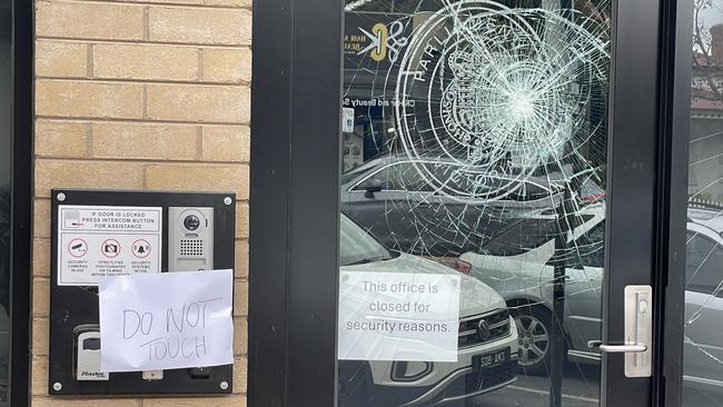 Premier Jacinta Allan's Bendigo office has been vandalised. Picture: Gianni Francis.