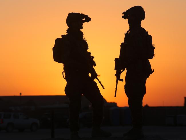 Australian soldiers are training and directing counter terrorism operations against ISIS in and about Mosul. Picture Gary Ramage