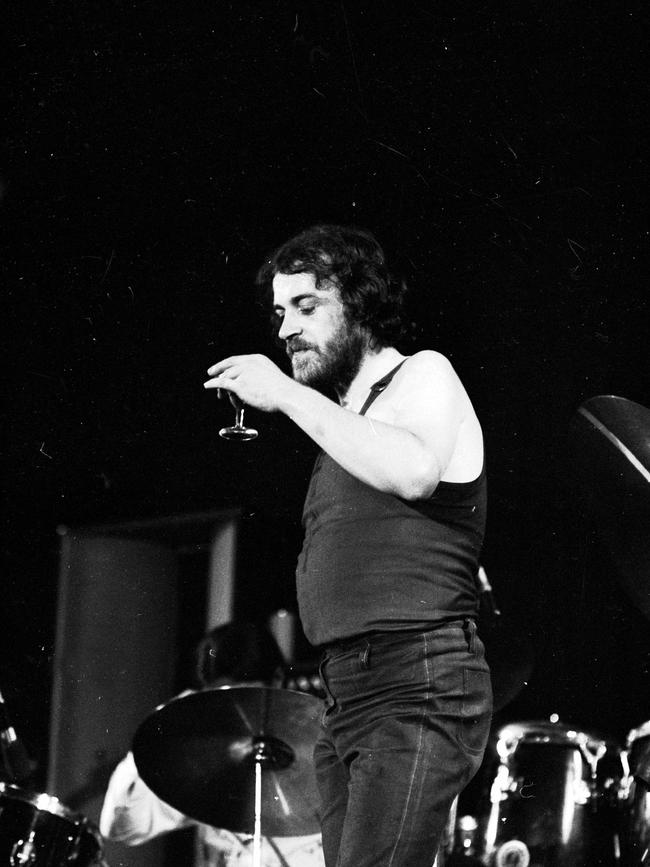 Joe Cocker performs drunk in Melbourne at Festival Hall in 1972.