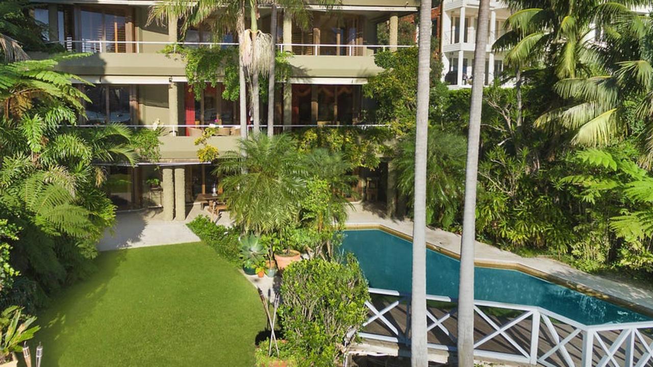 The three-level mansion is on a 758 sqm waterfront block.