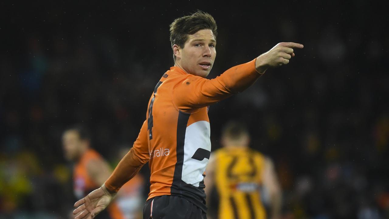 Toby Greene of the Giants has received strong support from his teammate Shane Mumford.