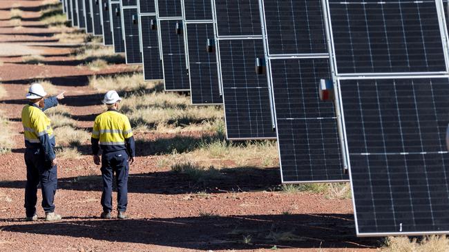 The Dugald River solar farm near Mt Isa in western Queensland.