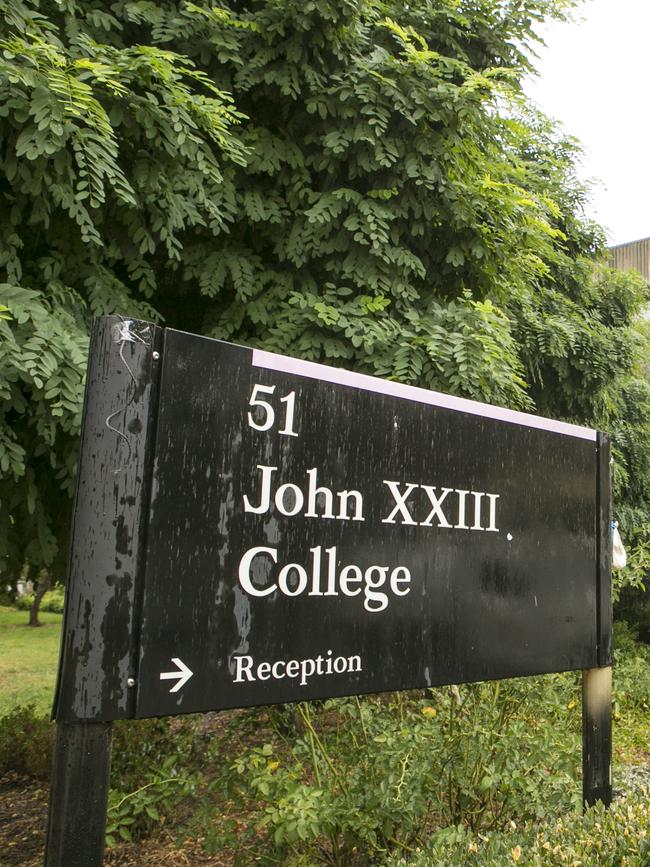 John XXIII College at ANU. Picture: Keegan Carroll