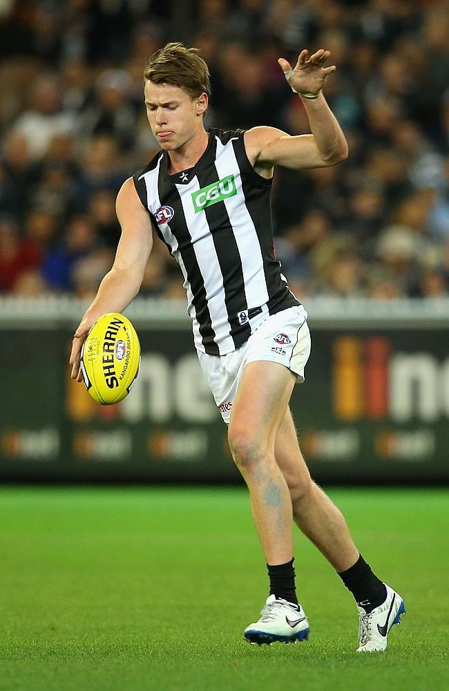 Collingwood’s Tom Langdon has fitted in to Collingwood’s backline superbly.