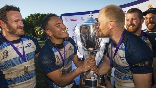 Players from the Sydney Convicts gay rugby team. Picture: Chris McKeen