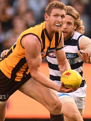 Ben McEvoy in action against Geelong.