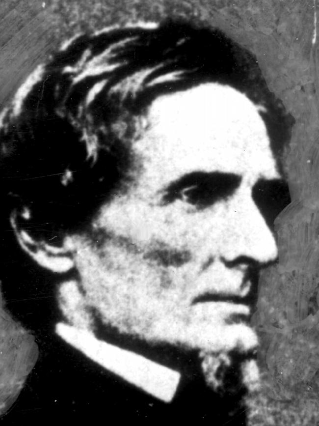 Jefferson Davis, US president of the Confederate States in the 1860s.