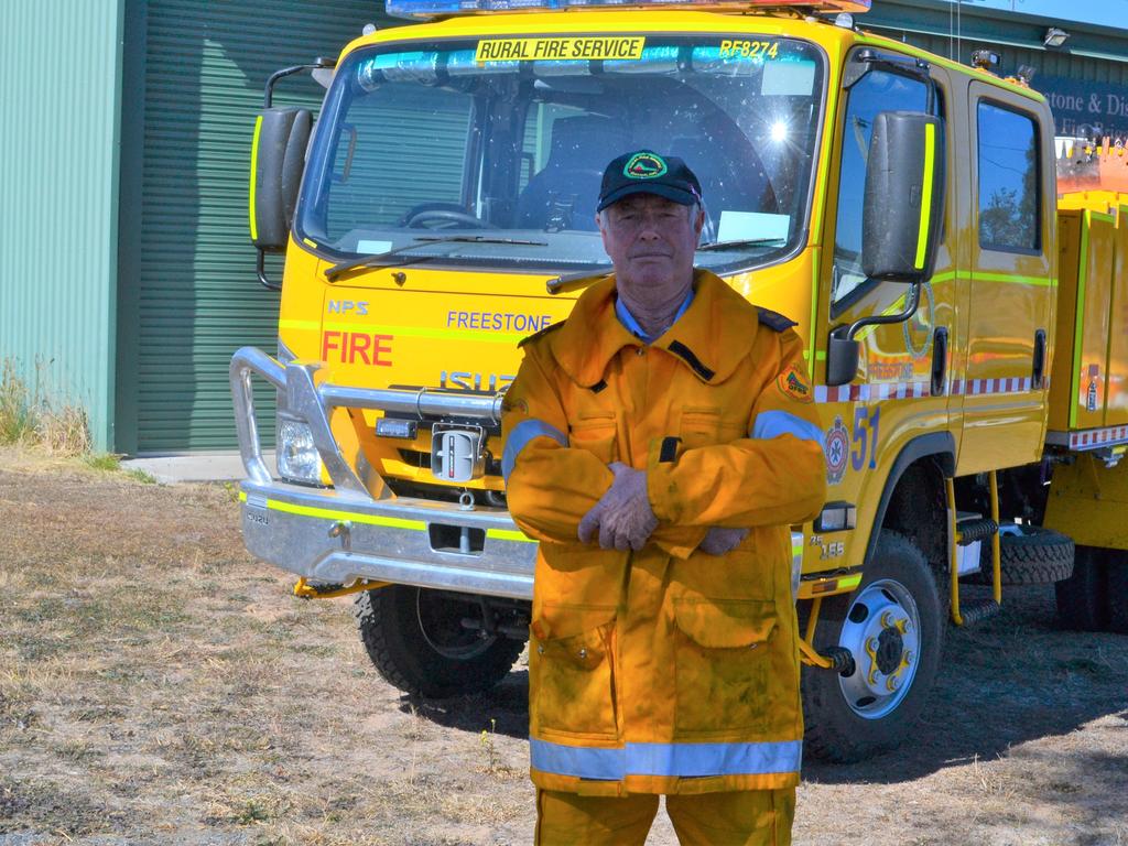 Warwick Rural Fire Brigade group officer Alan Payne.