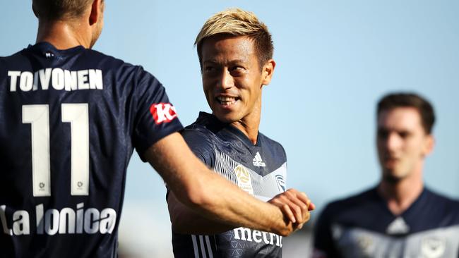 Keisuke Honda starred for the Victory.