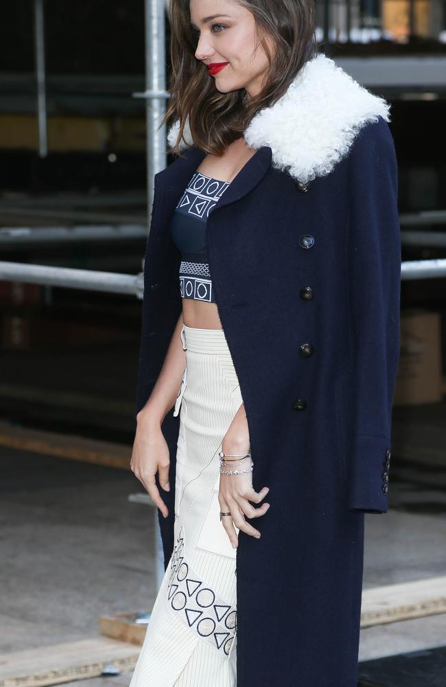 Miranda Kerr attends the Swarovski Star Raising For 2015 Rockefeller Center Christmas Tree at Rockefeller Plaza on November 16, 2015 in New York City. Picture: Getty