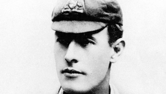 Victor Trumper in his beloved and battered Australian Test cap, pictured at Lords in 1889 on his first England tour at the age of 17.