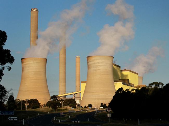 Loy Yang A&B power stations in Victoria's La Trobe Valley. Brown coal is mined at the adjacent Loy Yang open cut mine as fuel for the steam generators that produce the electricity.