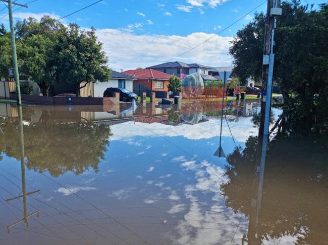 Street flooding in Altona which residents say is the result of "significant drainage issues".