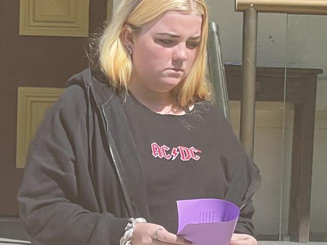 Jessica Tahlay Brooke Mcmaster leaves Maryborough Magistrates Court on August 15, 2023