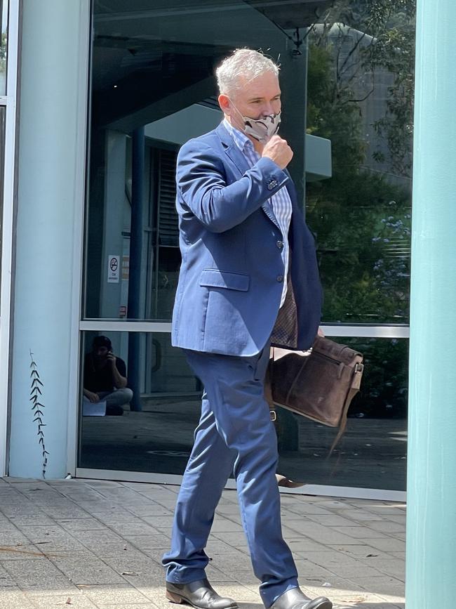 Former Labor MP Craig Thomson leaving Gosford Local Court in March. Picture: Richard Noone