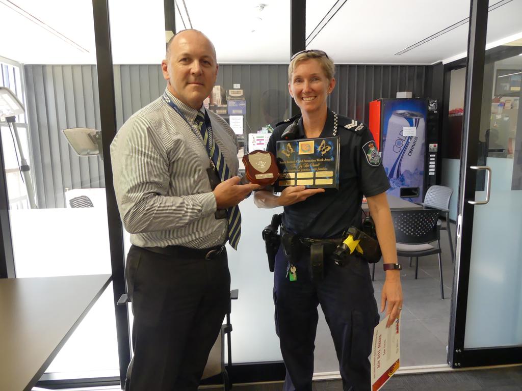 Acting Inspector Scott Stahlhut and Senior Constable Sam Giles. Photo: Holly Cormack.