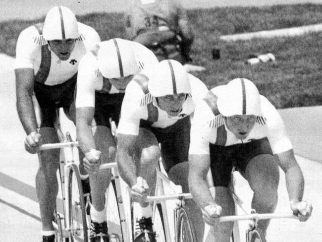 Woods won gold at the 1984 Los Angeles Olympic Games with the Australian men's 4000m pursuit cycling team.