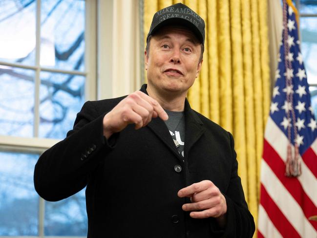 Elon Musk speaks in the Oval Office of the White House in Washington, DC. Picture: AFP
