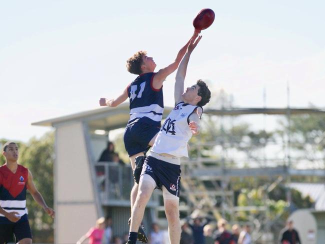 SOCIAL MEDIA IMAGE DISCUSS USE WITH YOUR EDITOR - St Andrew's players in action at the AFLQ Secondary Schools Gala Day at Maroochydore. Picture: St Andrew's Anglican College Facebook