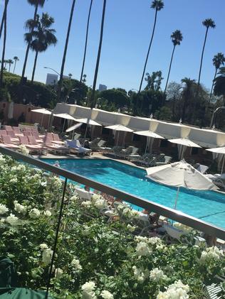 Now THAT’s a pool at the Beverley Hills Hotel.