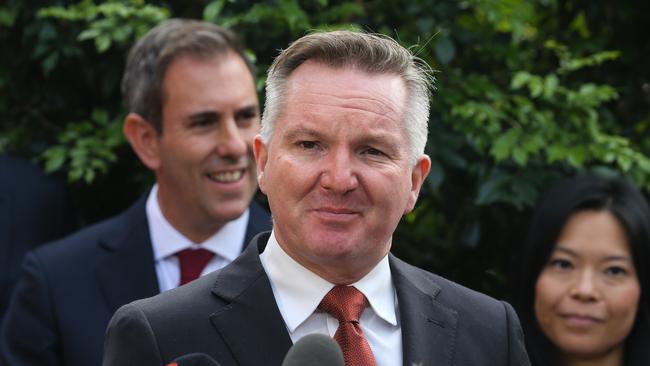 Minister for Climate Change and Energy Chris Bowen, Treasurer Jim Chalmers.