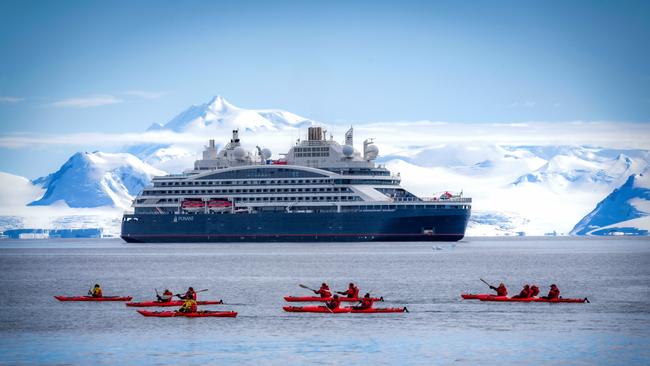 Le Commandant Charcot in Antarctica.