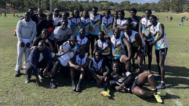 The South Sudanese side were all smiles on Saturday.