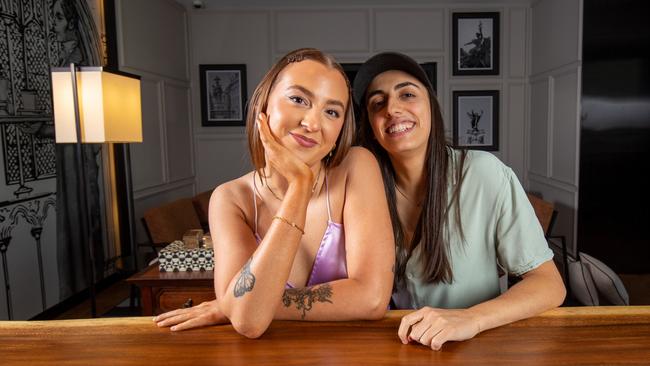 TikTok couple Alessia Allfree and Taz Zammit. Picture: Ben Clark