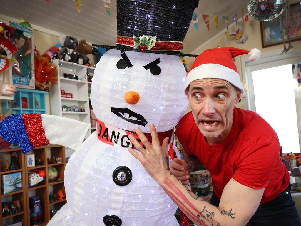 Australia's favourite children's author Andy Griffiths is about to release his 12th book in his Treehouse series, The 156-Storey Treehouse where the boys take on an angry snowman at Christmas.                      Picture: David Caird