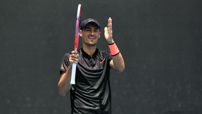 Will we see Bernard Tomic at grand slam level again? Picture: AAP