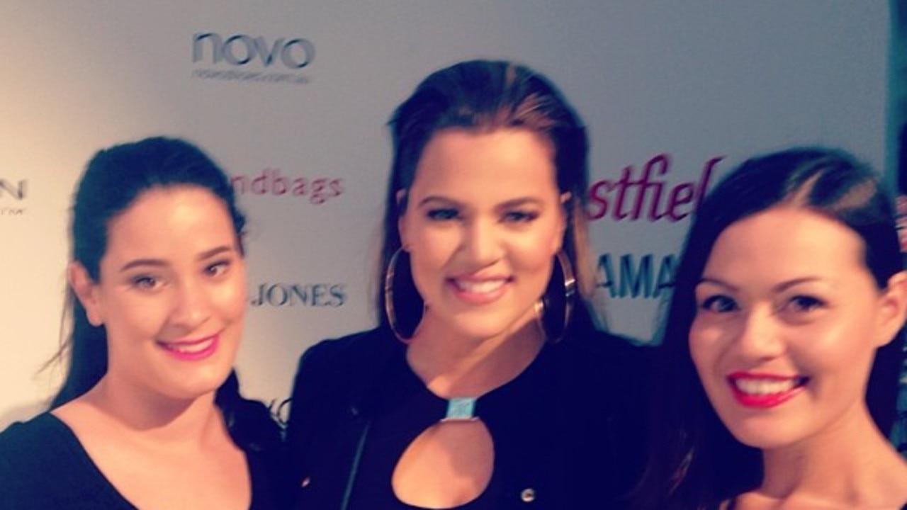 Khloe Kardashian visited Westfield Parramatta on November 21, 2013. Picture: Facebook