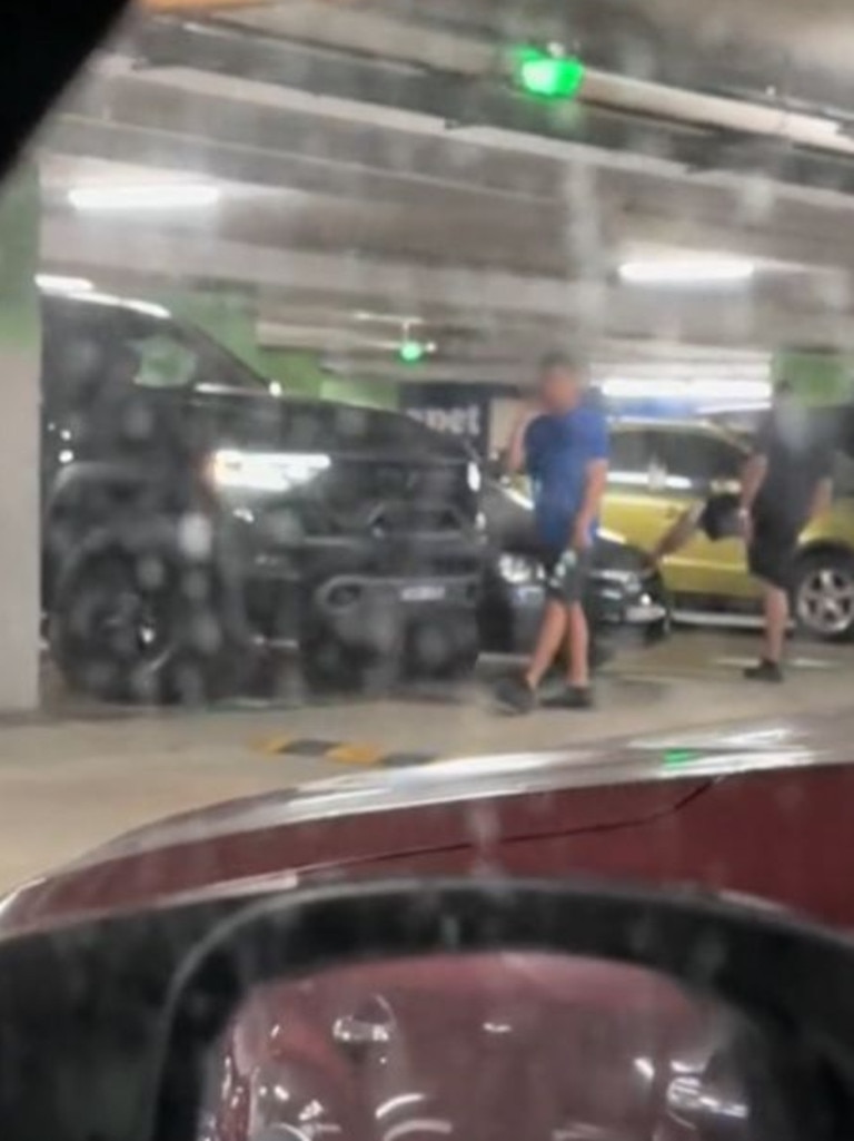 The woman raged at the ‘Tonka truck crew’ in the video. Picture: TikTok