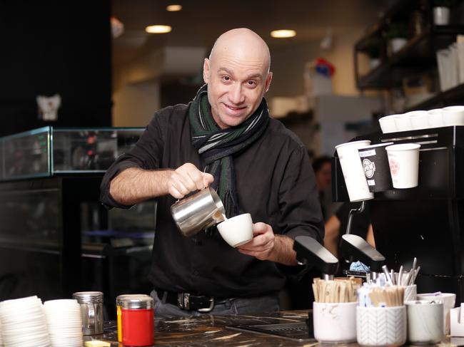 Tasz Andreolas at his Miss Carter cafe in Sydney. Picture: Christian Gilles