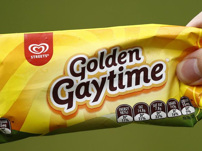 MELBOURNE, AUSTRALIA - NewsWire Photos MARCH 24, 2021:  A Golden Gaytime ice-cream is seen in Melbourne, Victoria. Picture: NCA NewsWire / Daniel Pockett