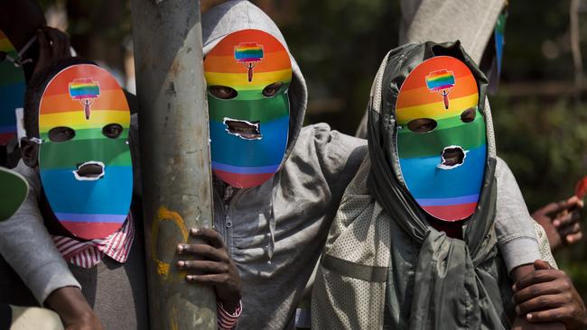 Anti-gay laws are spreading across Africa. Picture: AP Photo/Ben Curtis, File