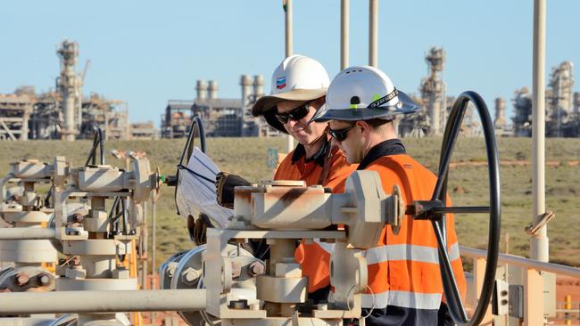 The Gorgon carbon dioxide injection facility on Barrow Island, Western Australia. Picture: AAP