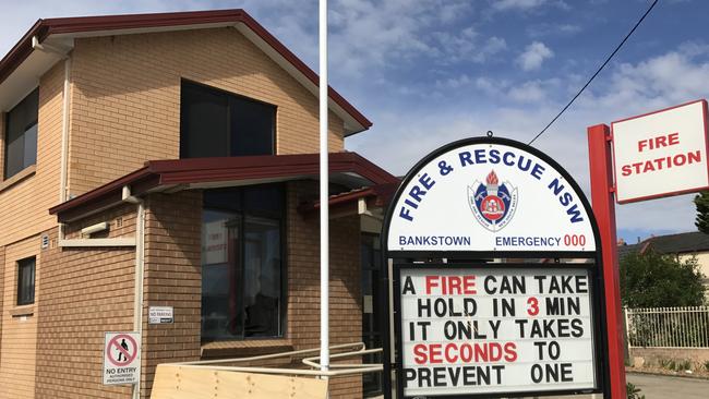 Bankstown Fire Station was robbed last night while firefighters responded to a fire. Picture: Antony Field