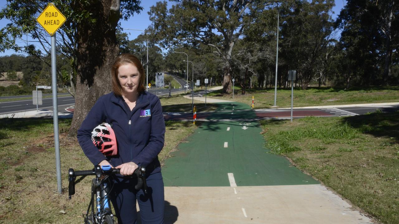 Highfields resident and owner of MET Phys Sarah Mengel wants to see funding for construction of stage 2 of Highfields bikeway.