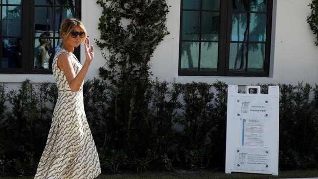 Melania Trump arrives to cast her vote in Palm Beach, Florida. Picture: Reuters.