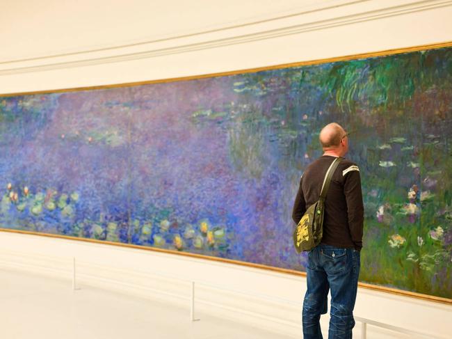 Reflecting on Monet’s lilies.