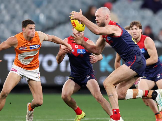 Keeffe will have a huge job to stop Max Gawn in round 1. Picture: Mark Stewart